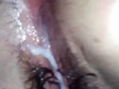 Creampie hairy pussy